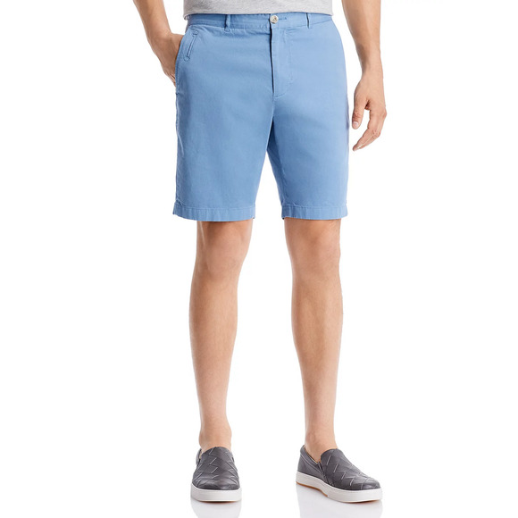 Vince Men Griffith Lightweight Chino Shorts Blue Size 31 - Picture 2 of 3